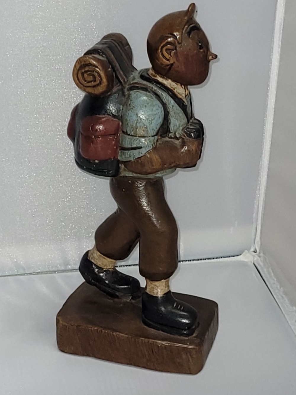 Vintage Wood Tin Tin Comic Book Character Figure